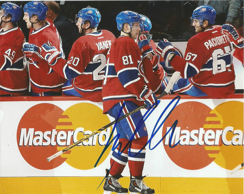 Montreal Canadiens Lars Eller Signed Autographed 8x10 Photo Poster painting COA C