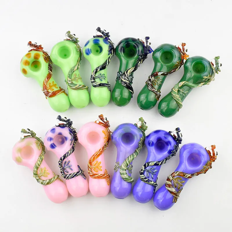 Multiple Colors Dragon  Spoon Pipe