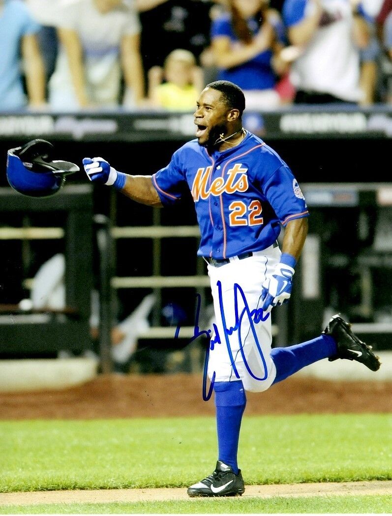 Autographed ERIC YOUNG JR New York Mets 8x10 Photo Poster painting- COA