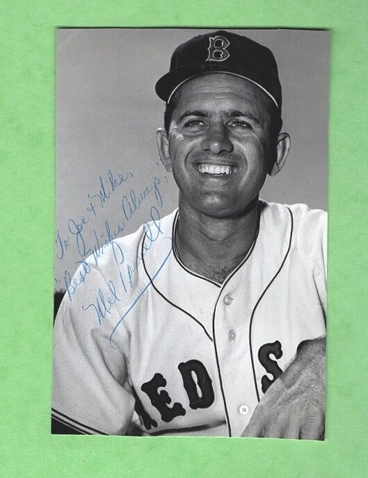 MEL PARNELL-BOSTON RED SOX AUTOGRAPHED 4X6 GLOSSY Photo Poster painting-(d.2012)