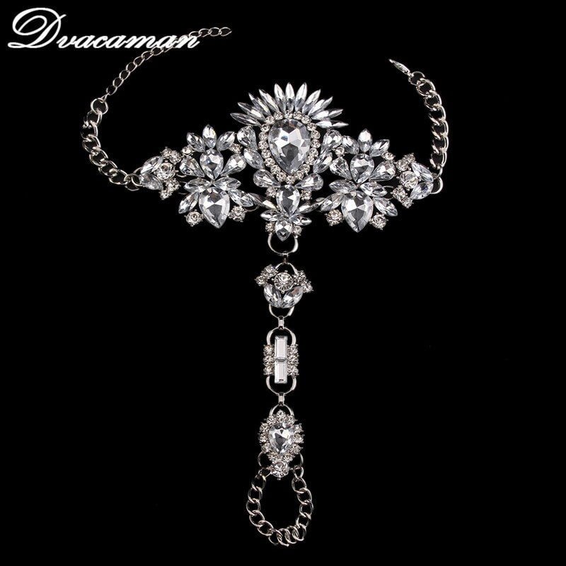 Fashion Best Selling Sexy Body Chain Crystal Jewelry New Charm Barefoot Sandals Fashion Hand Chain Jewelry Colorful Anklet 8591