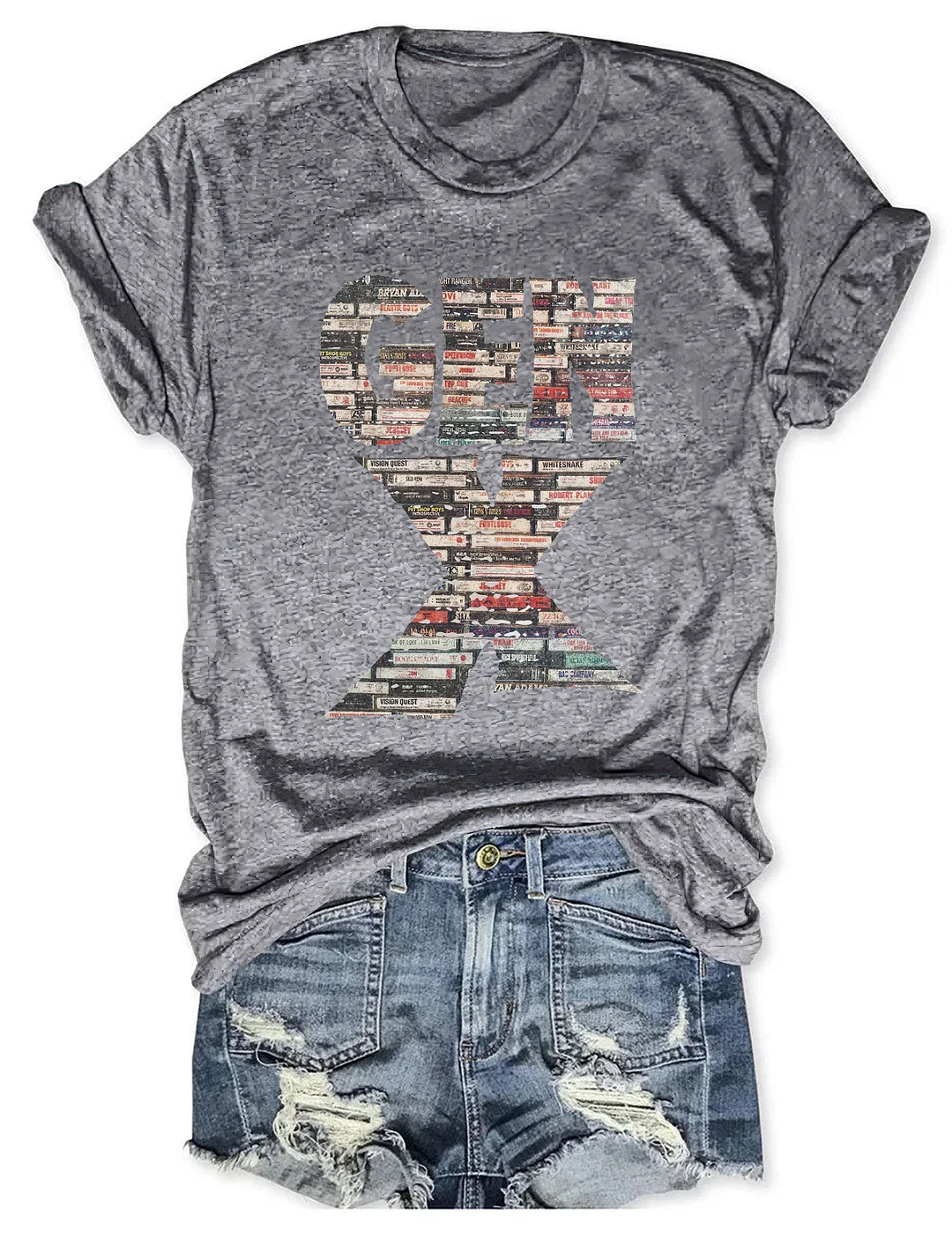 Gen X 80’s Rock Cassettes T-Shirt