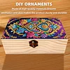 5D DIY Diamond Painting Handmade Wood Storage Box Crystal Storage Case (Pattern)