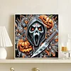 Diamond Painting - Partial Special Shaped Drill - Halloween Skeleton(Canvas|30*30cm)