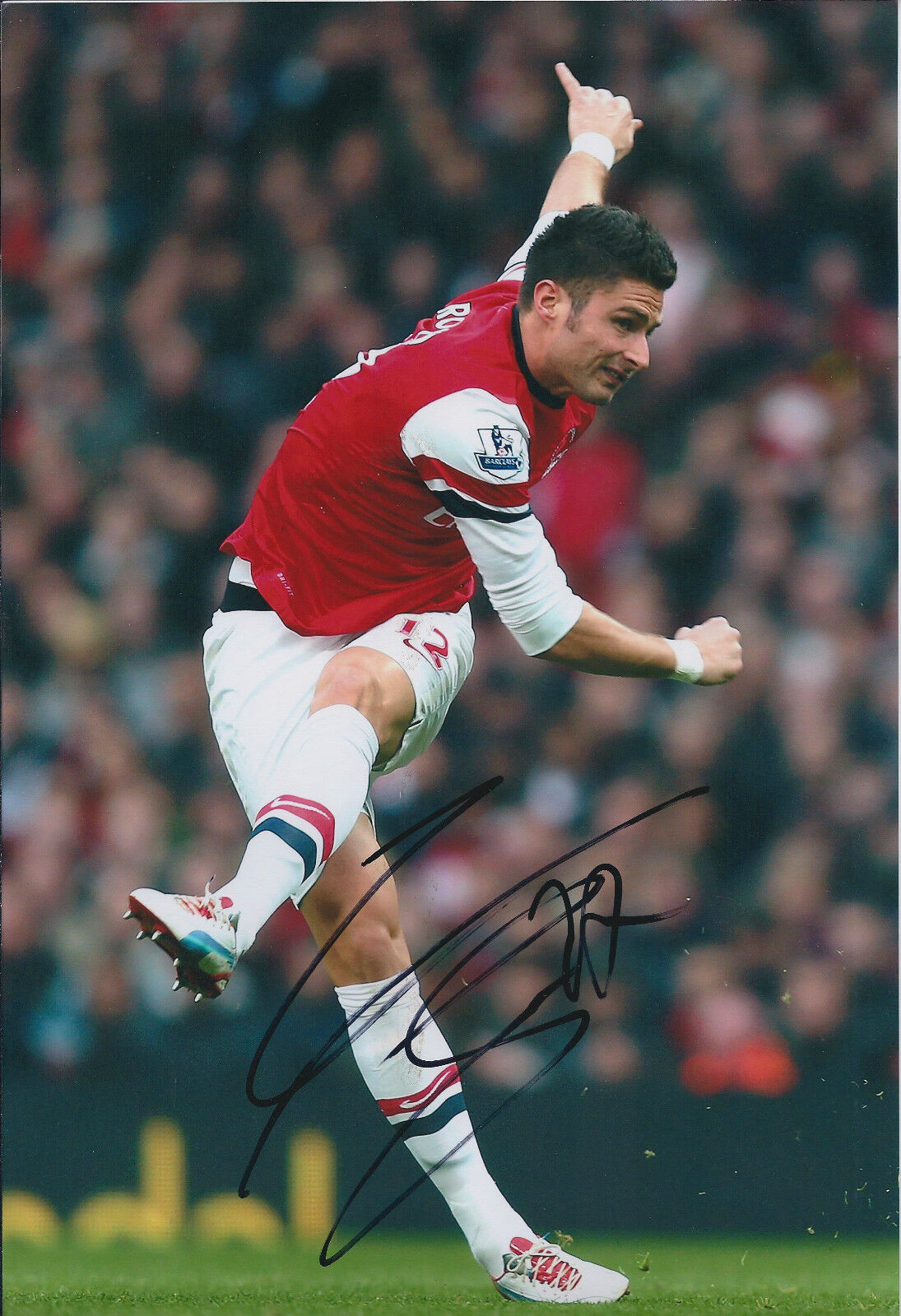 Olivier GIROUD Signed Autograph 12x8 Photo Poster painting AFTAL COA ARSENAL Premier League RARE