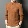 Thickened warm half-zip knitted bottoming sweater