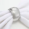 Silver Thump Texture Circle Catering Napkin Ring
