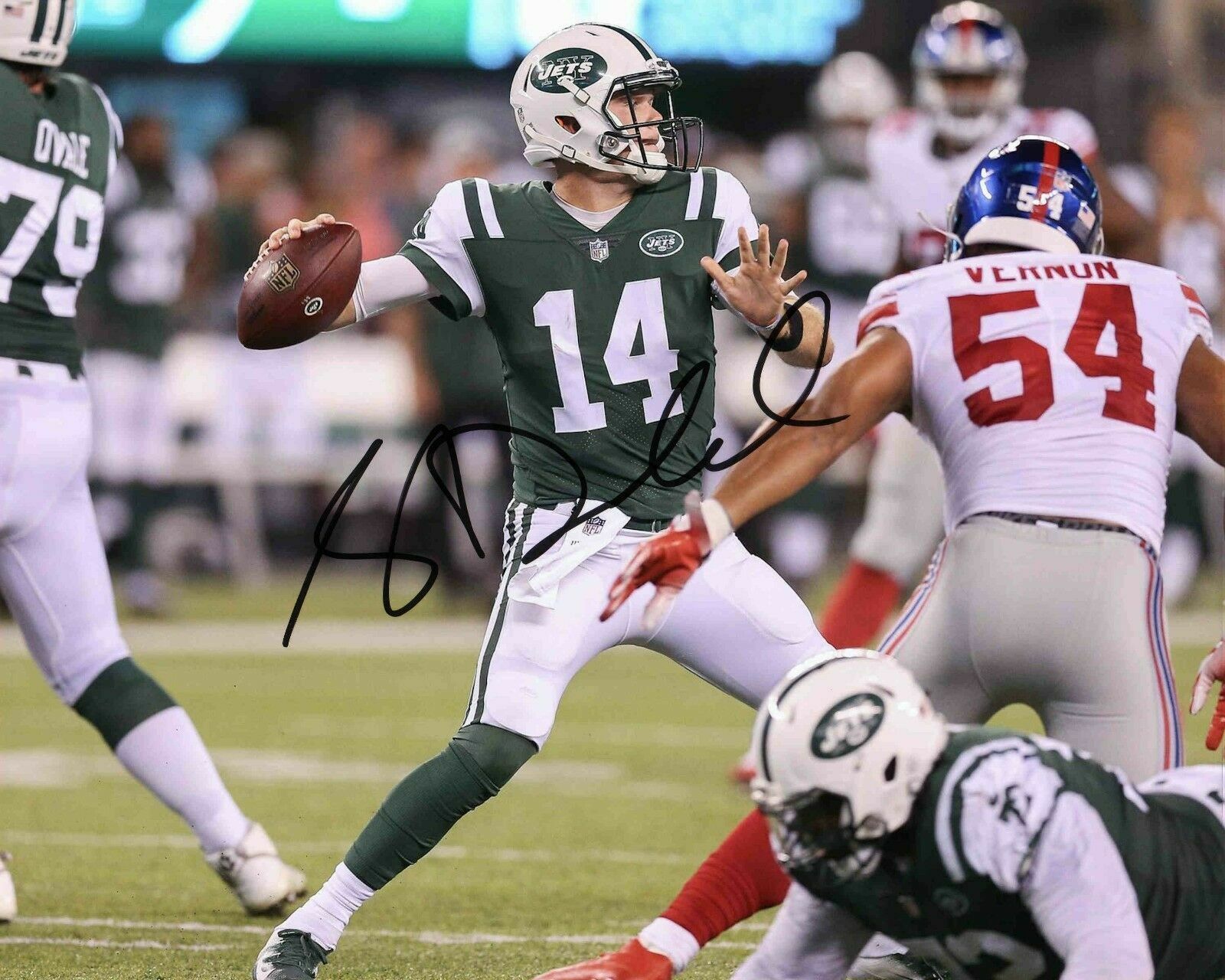 Sam Darnold Autographed Signed 8x10 Photo Poster painting ( Jets ) REPRINT