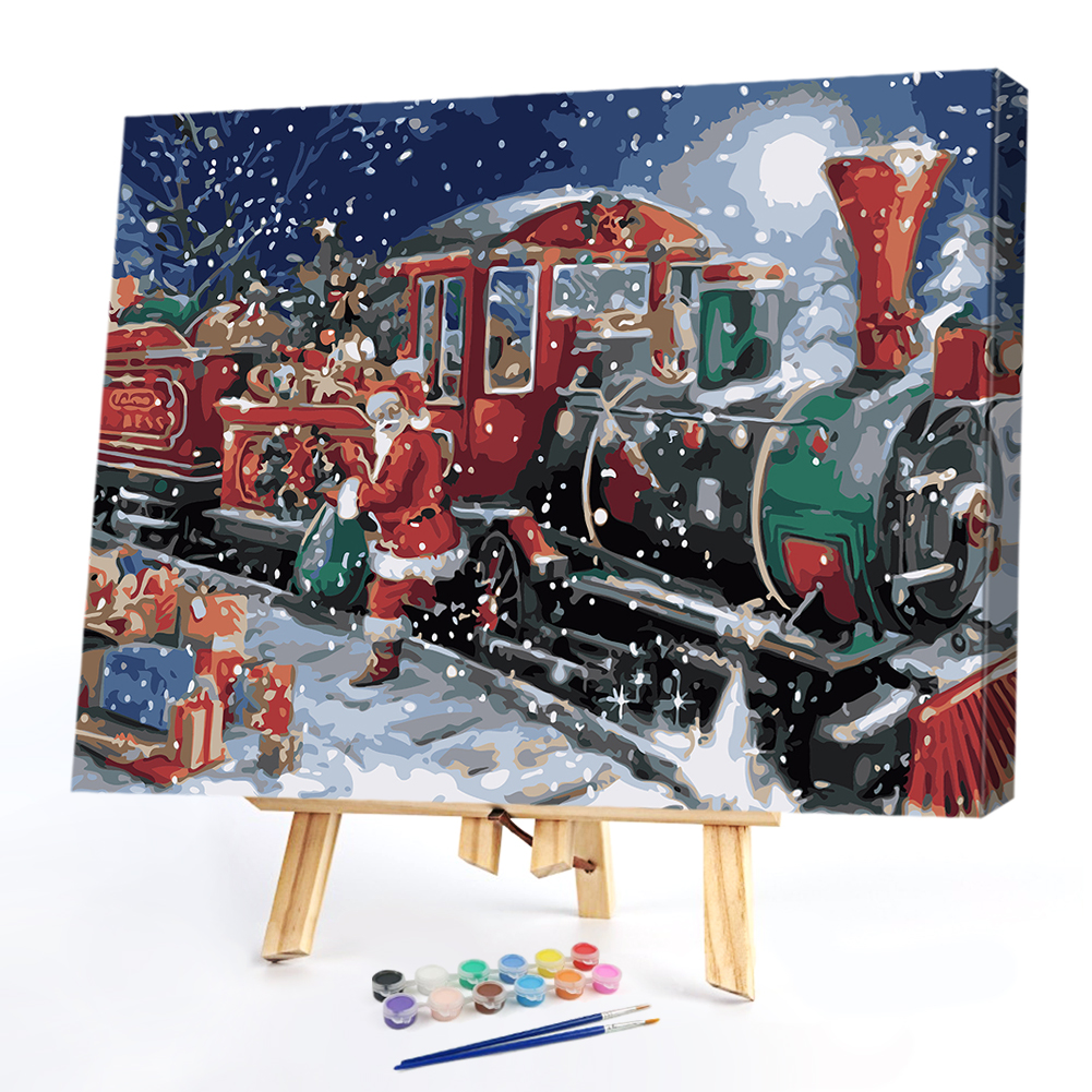

40*50cm - Paint By Numbers - Snowing Christmas, 501 Original