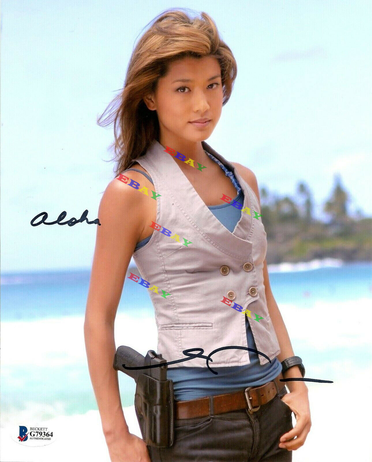 GRACE PARK HAWAII 5 0 BATTLESTAR GALACTIC Autographed Signed 8x10 Photo Poster painting Reprint