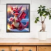 Red Dragon-11CT Stamped Cross Stitch 40*50cm/15.75*19.69in