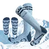Heated Socks Outdoor Skiing Foot Warmer Heating Socks for Men and Women (Grey)