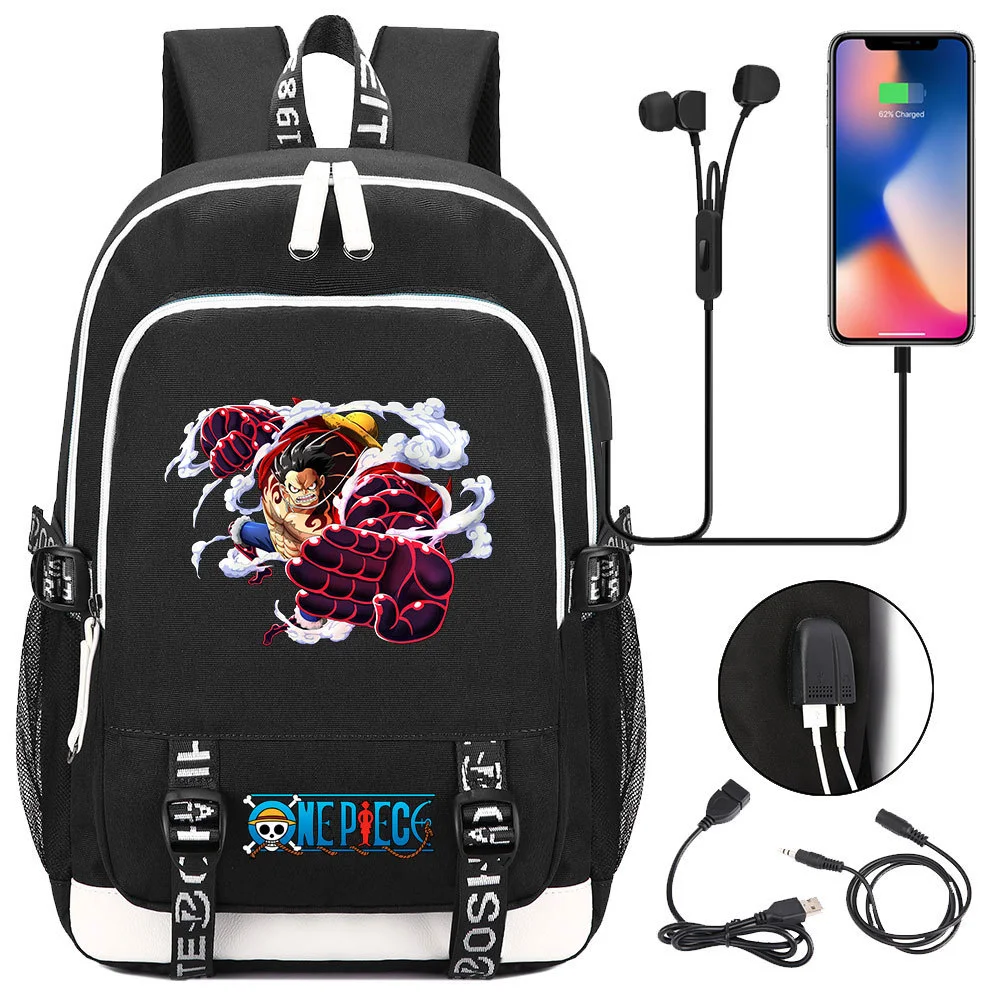 Buzzdaisy Premium One Piece Backpack with USB Charging Port and Laptop Protection - Multi-Pocket for Large Capacity Storage