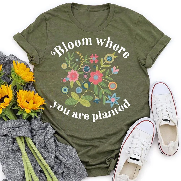 Wildflower Garden T-Shirt Tee - 0602-Annaletters