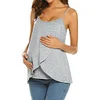 Maternity Strappy Vest Nursing Tops T-Shirt Blouse
