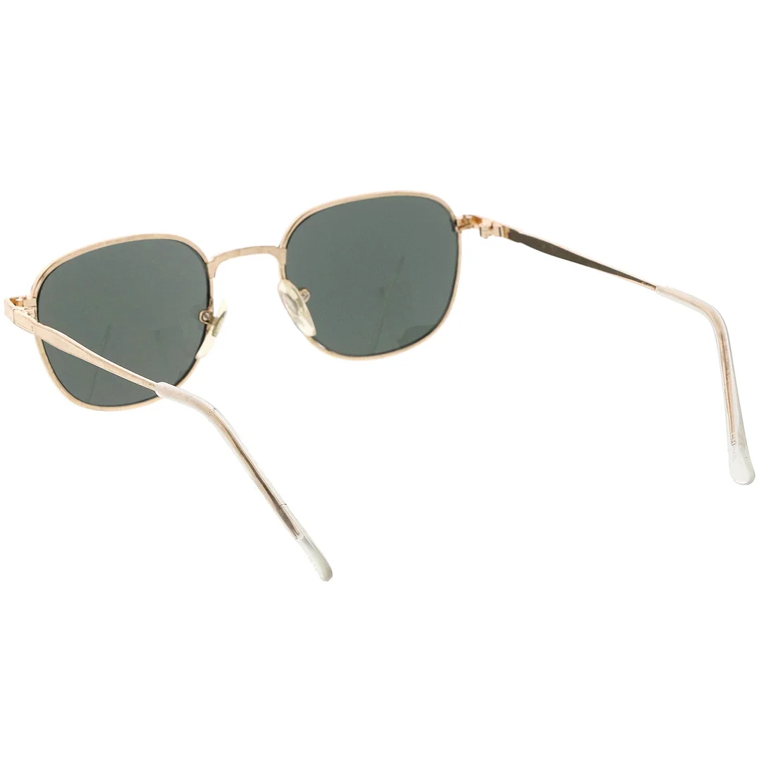 True Vintage Metal Square glasses Slim Metal Arms 46mm