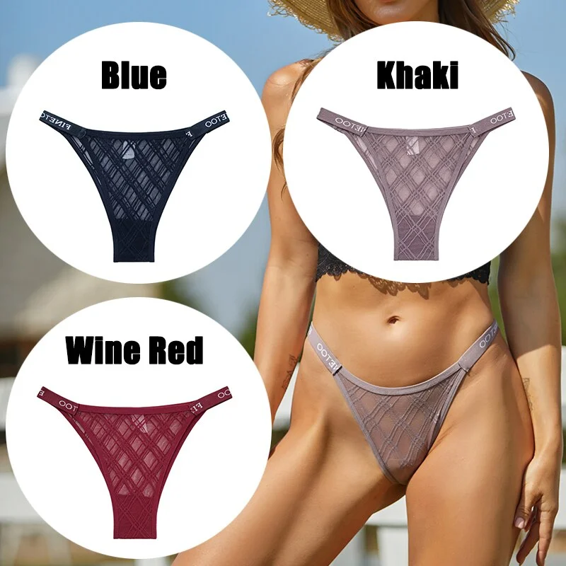 Billionm Sexy Underwear for Women Perspective Thong G-string Lace Panties Breathable Intimates Lingerie Female Soft Undearpants