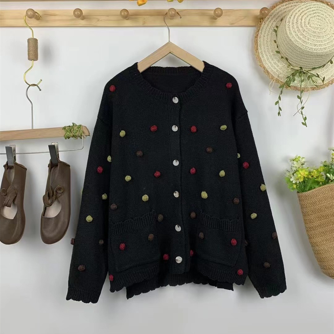 Chicfifth Sweater Women Winter Long Sleeve High Quality Autumn Vintage Top Knitted Cardigan