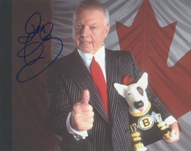 DON CHERRY SIGNED 8x10 Photo Poster painting! HOCKEY NIGHT IN CANADA #1 COACH'S CORNER BRUINS