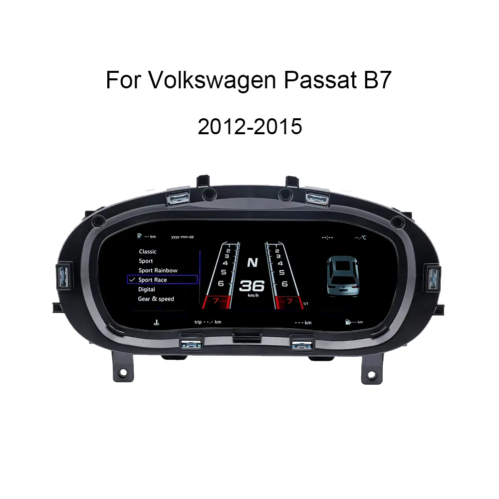 10.25&Prime; Volkswagen Passat B7 2012-2015 Cluster Armaturenbrett Instrument Vollbild Tacho