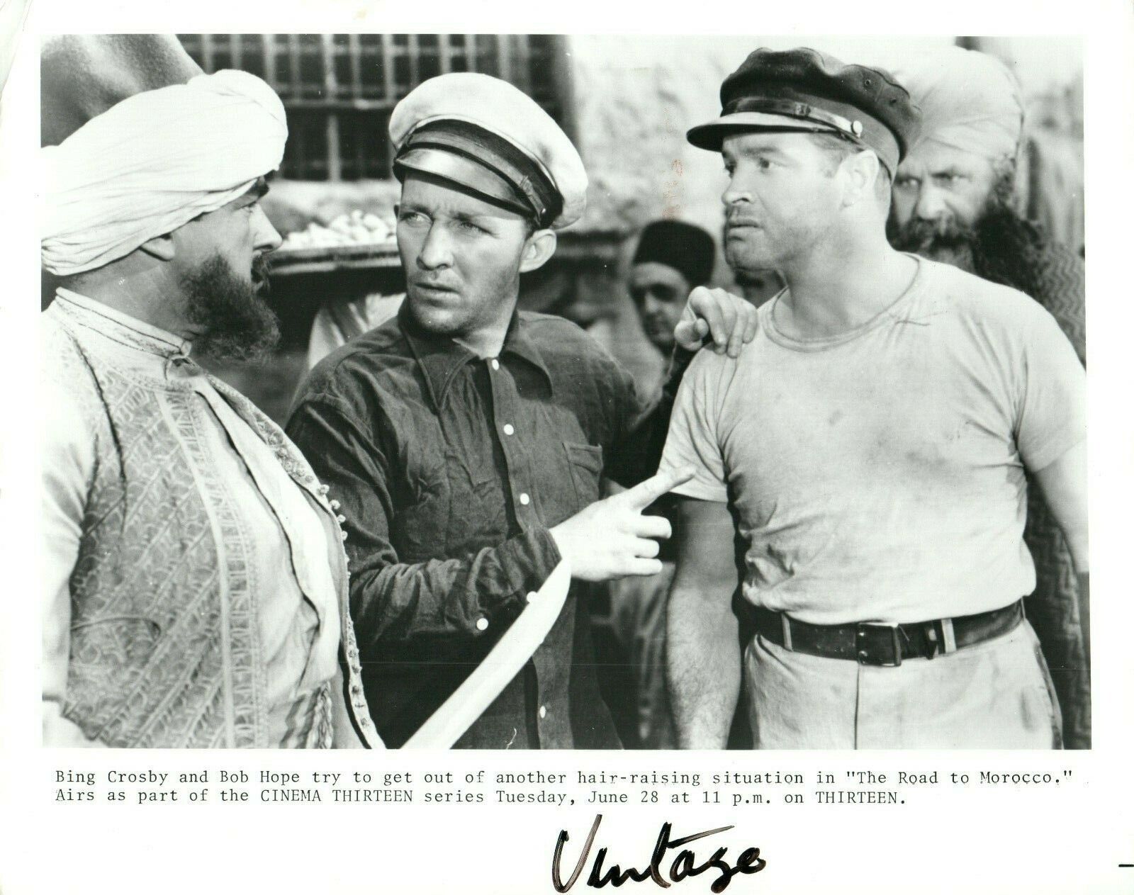 BING CROSBY BOB HOPE 8x10 Promo Press Photo Poster painting THE ROAD TO MOROCCO Movie