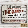 Nom personnalis&eacute;&nbsp;: bi&egrave;re de bar de jardin bonne musique - Panneaux en &eacute;tain m&eacute;tallique