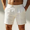 2026 Summer New Business Casual Lyocell Cotton Shorts, Old Money Style, Elastic Waist, Five-Point Pants For Men by Inlyline
