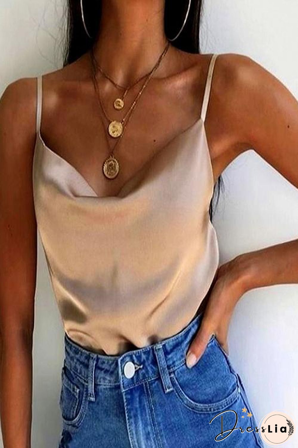 Versatile Satin Slip Top