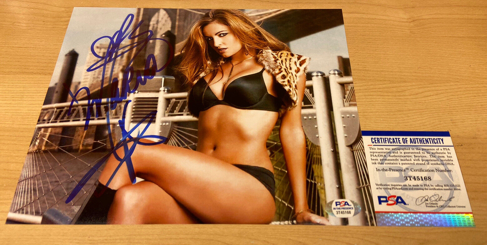 Maria Kanellis WWE ROH Photo Poster paintingshoot Signed 8X10 Photo Poster painting PSA/DNA Witnessed COA