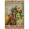 (Multi Style)Cowgirl - Vintage Metal Signs - 20*30cm/30*40cm - Western