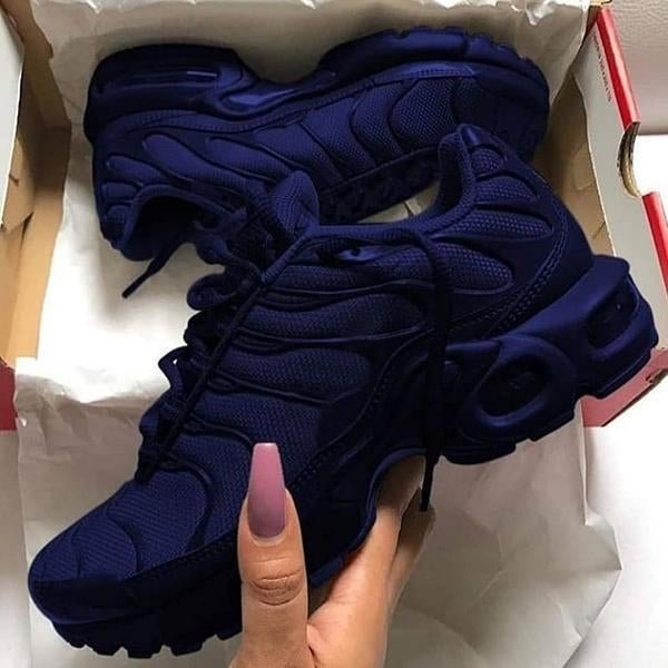Womens Comfortable Lace-Up Running Air Cushion Sneakers