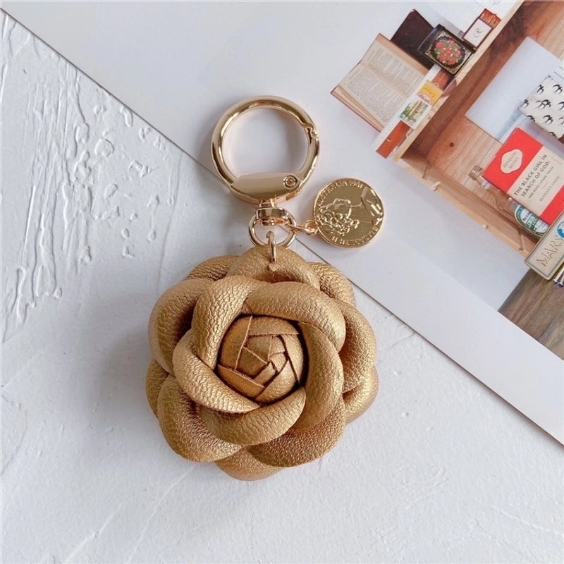 Commute Flower Pu Leather Women’s Bag Pendant Keychain