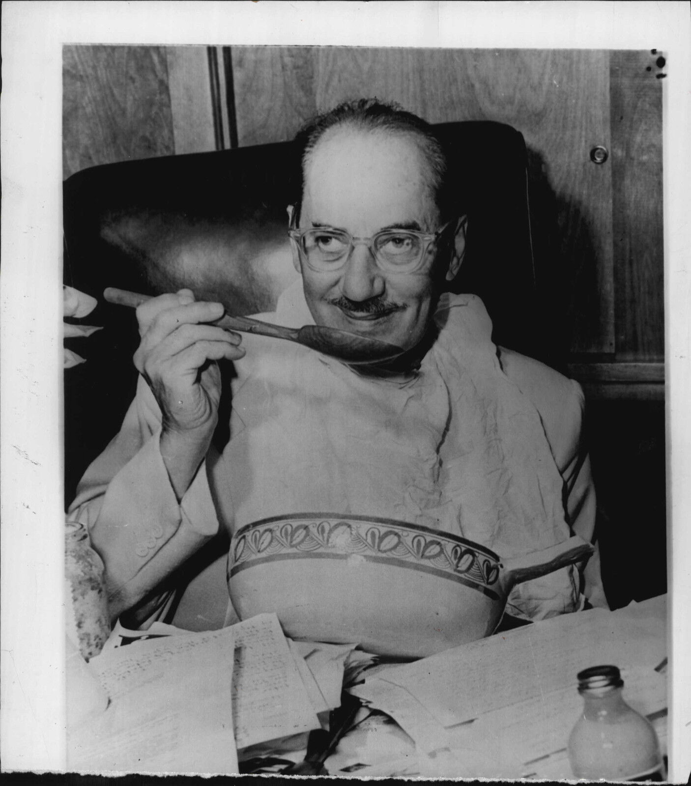 Groucho Marx gets Potato Salad Press Photo Poster painting