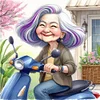 Diamond Painting-DIY Full Round Drill Elderly Lady