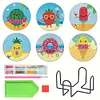 6pcs DIY Diamond Painting Coaster Kit With Holder - Summer Fruits