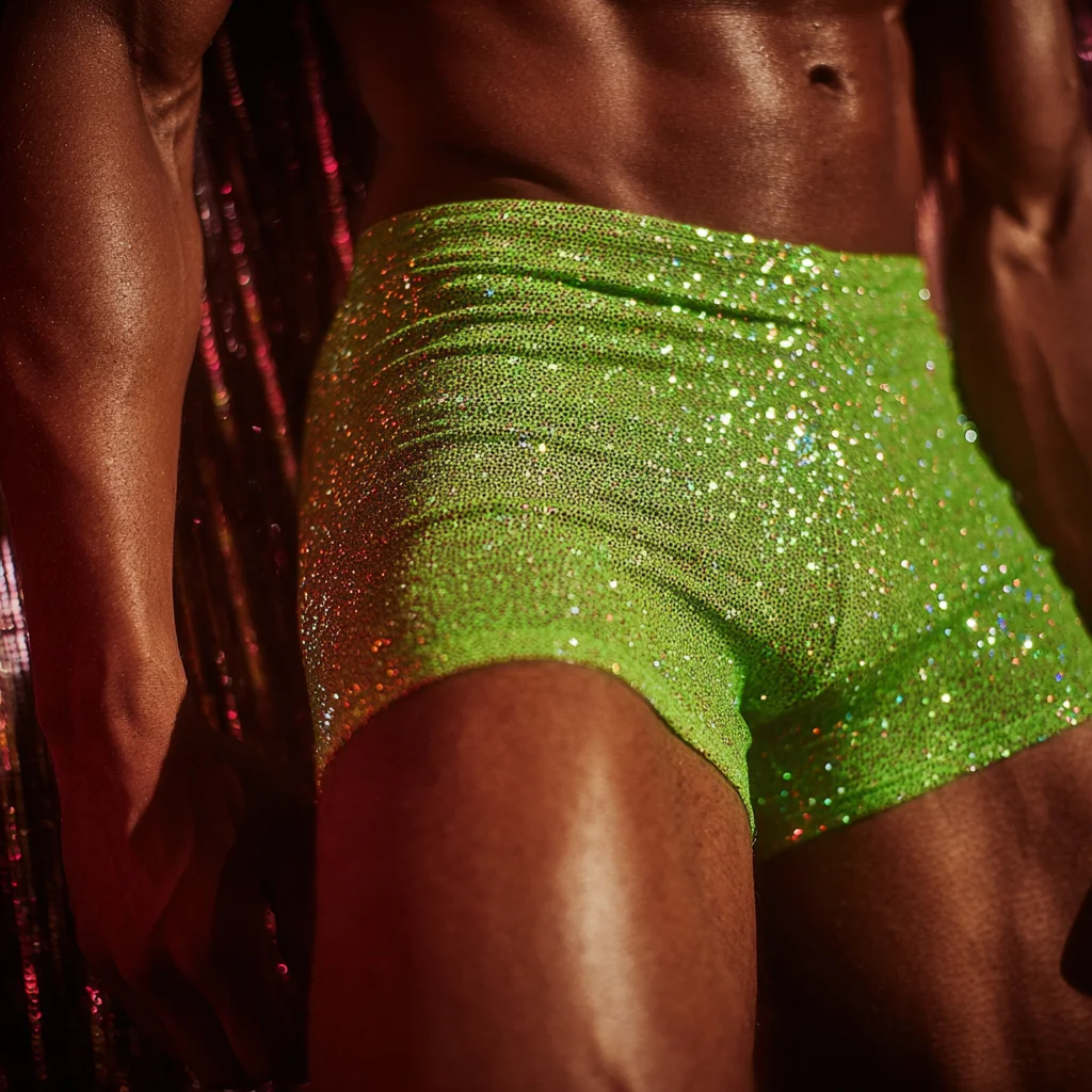 Men's Sequined Pearlescent Shorts, Sexy Party Shorts-inspireuse