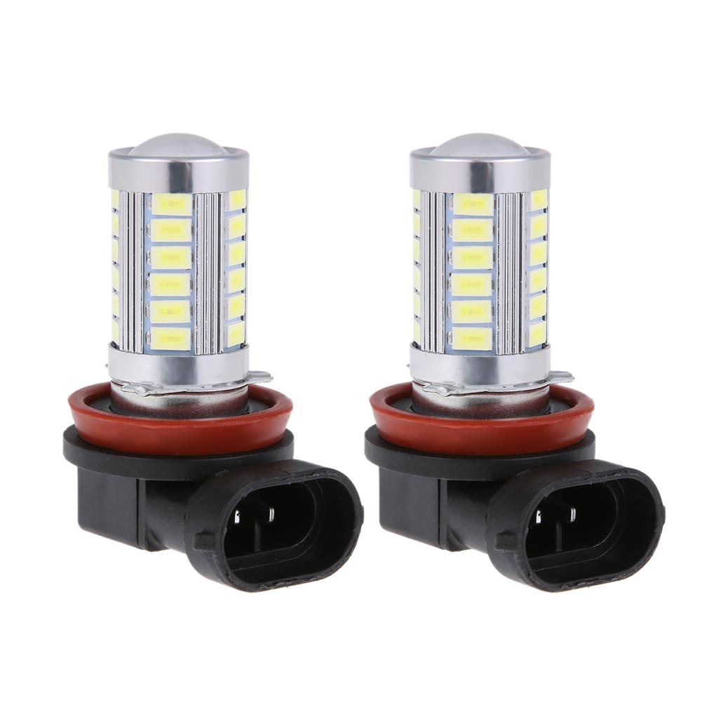 

2pcs DC 12V H8 5730 33SMD White LED Car Front Fog Light DRL Headlamp Bulbs, 501 Original