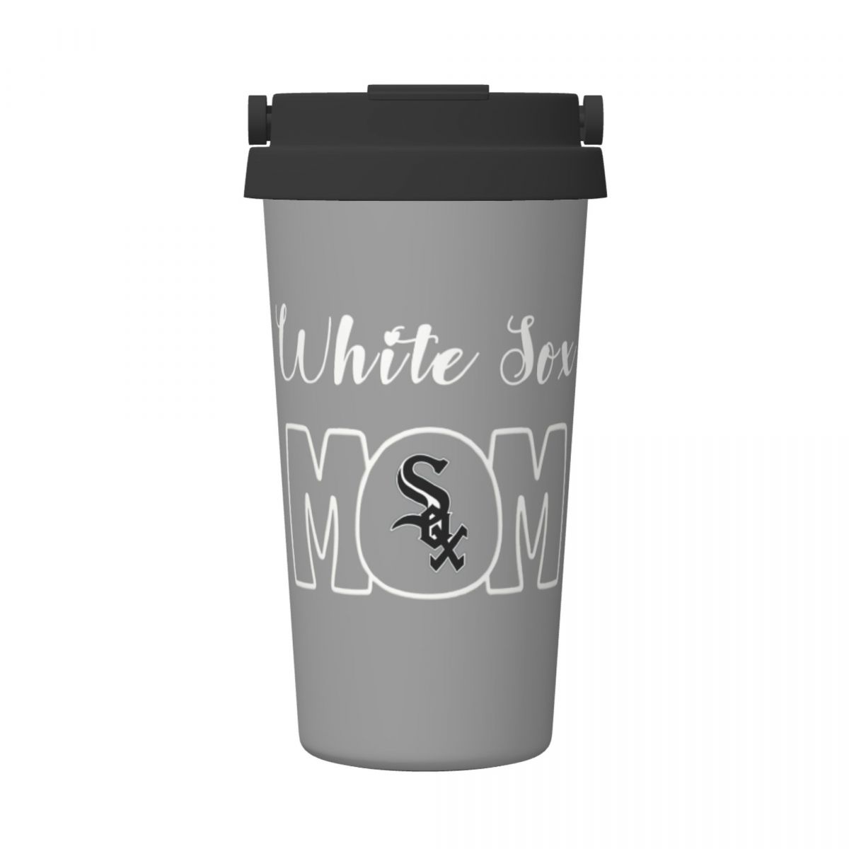 Chicago White Sox Mom 16oz Vacuum Stainless Steel Tea Tumbler with Lid and Handle