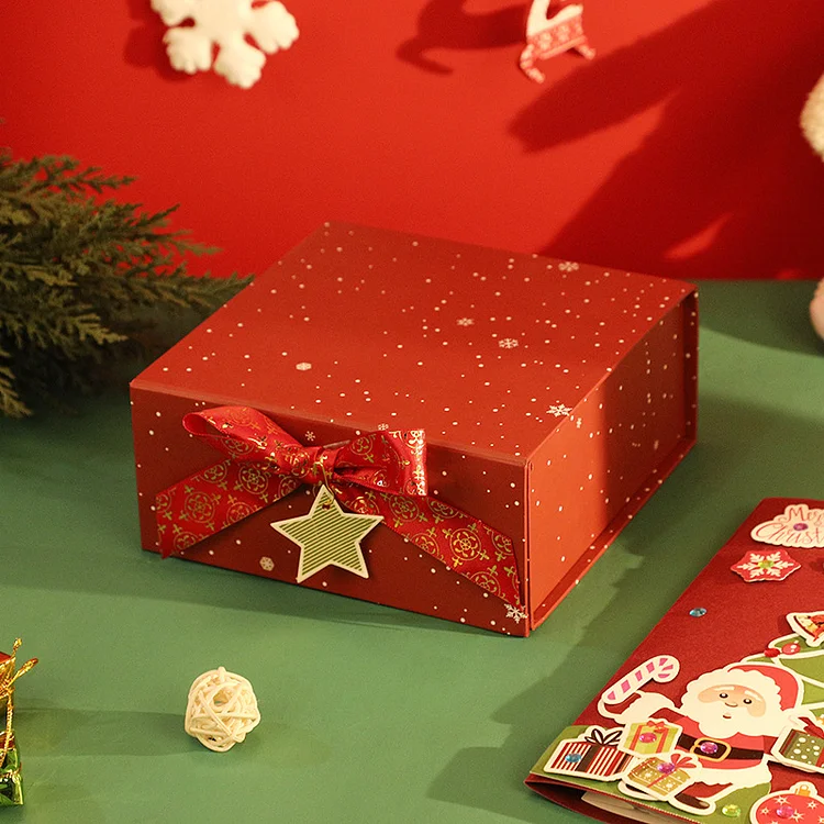 Christmas Flip Ribbon Gift Boxes(5-pack) VangoghDress