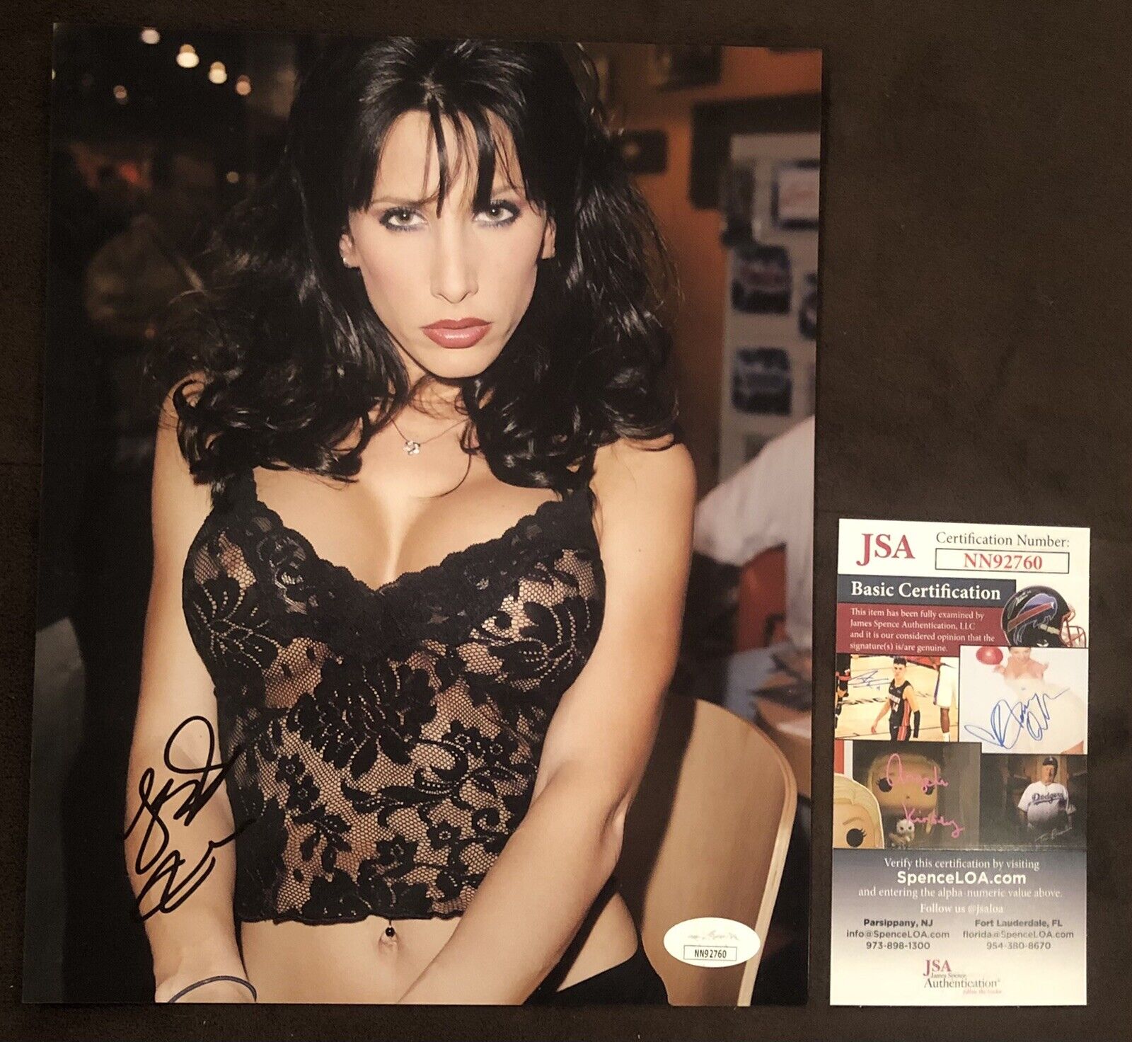 Lezley Zen Signed 8x10 Photo Poster painting ADULT STAR AUTOGRAPH Naughty America JSA Rare