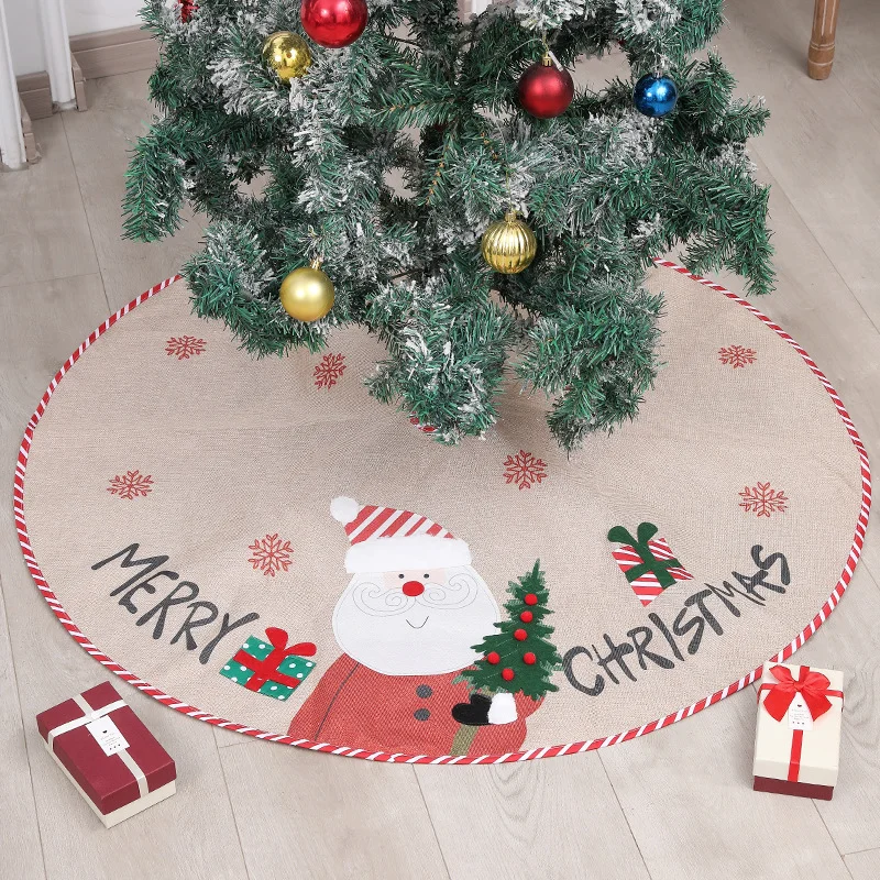 Christmas tree decoration sackcloth santa decoration apron arrangement