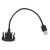 Car Dash Flush Mount USB 2.0 Port Panel Extension Cable Adapter for Vigo