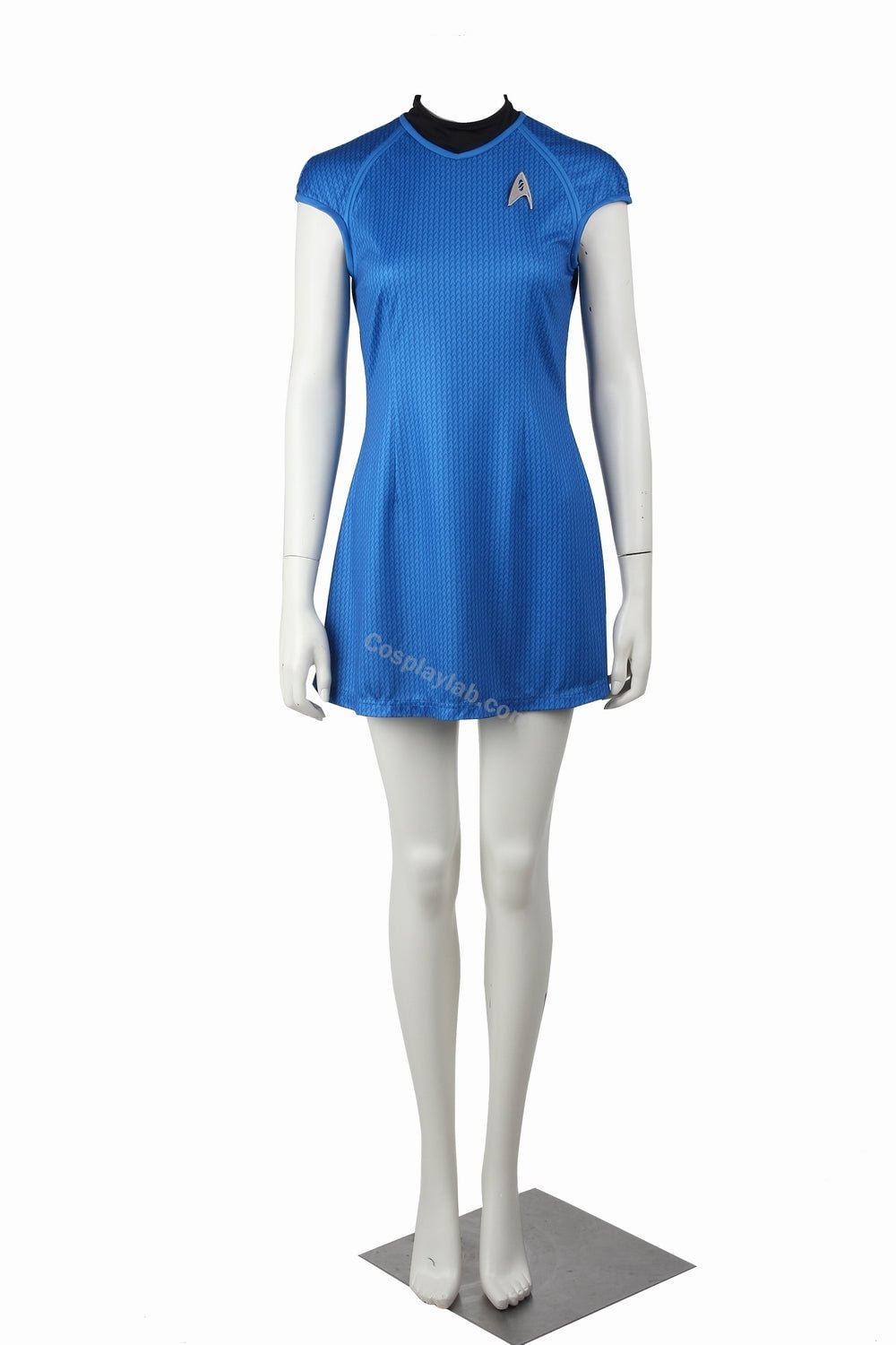 Star Trek blue short Girl Woman Cosplay T-Shirt Costume Uniform