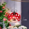 Solar Outdoor Hanging LED Light Waterproof Metal Flying Insects Night Light with Hanging Rope/Hook Simulated Insect Ornaments for Patio Party Glow Festive Balcony Porch