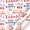 Colorful Birthday Heart Gift Packaging Wrapping Paper