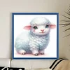 Cute Sheep-18CT Stamped Cross Stitch 20*20cm/7.87*7.87in