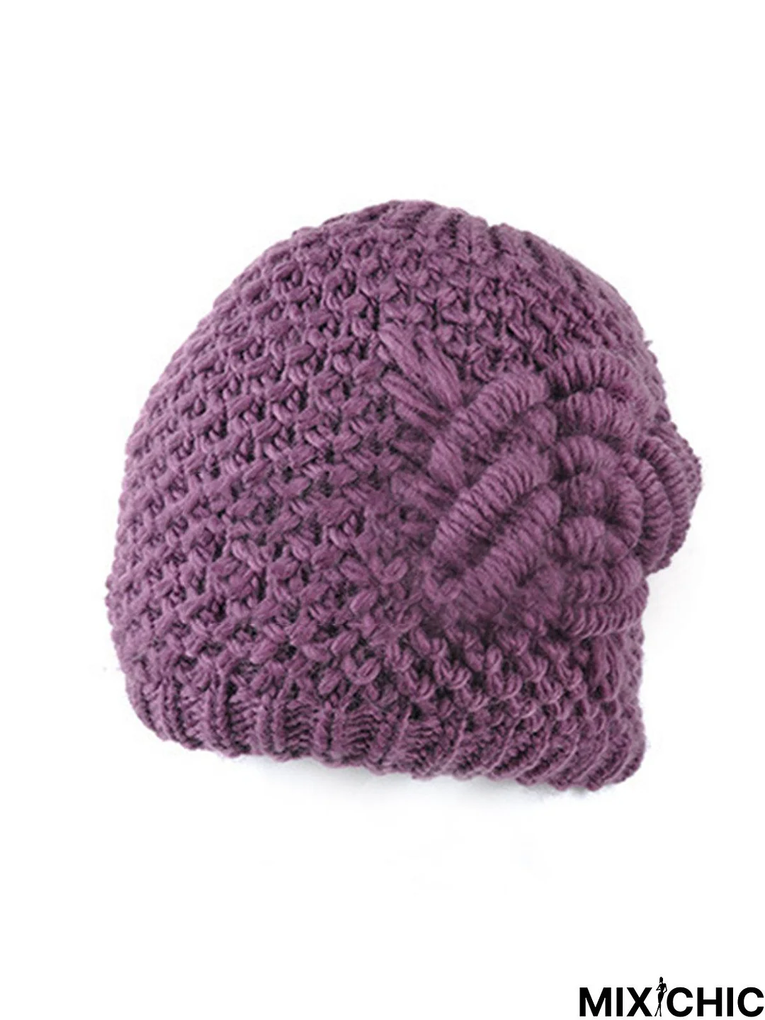 3D Flower Knitted Warm Hat