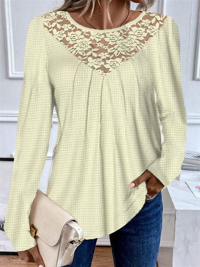 Women Half Sleeve V-neck Solid Color Dress