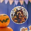 Two Witches 2D Flat DIY Diamond Painting Pendant Single-Sided Rhinestone