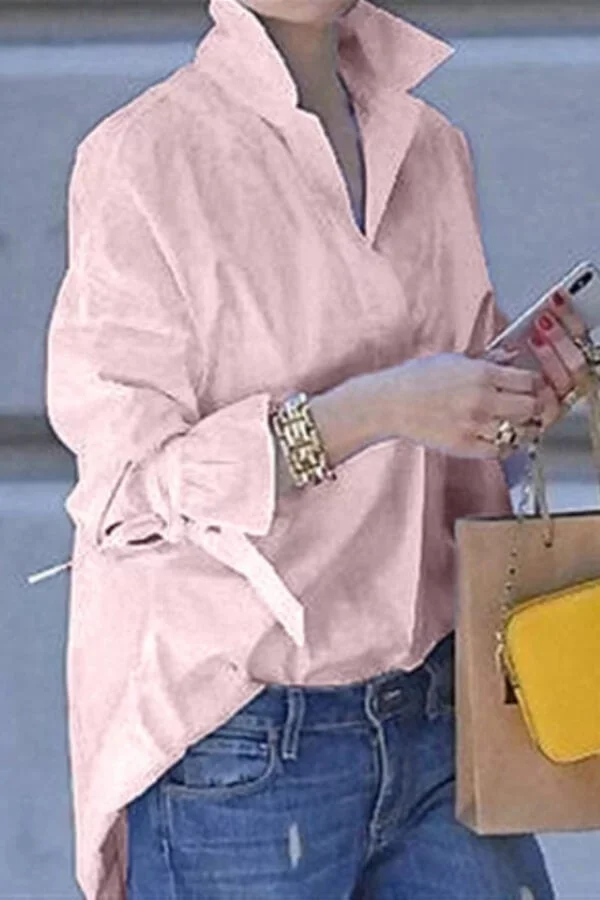 Fashion Casual Loose Solid Color Shirt